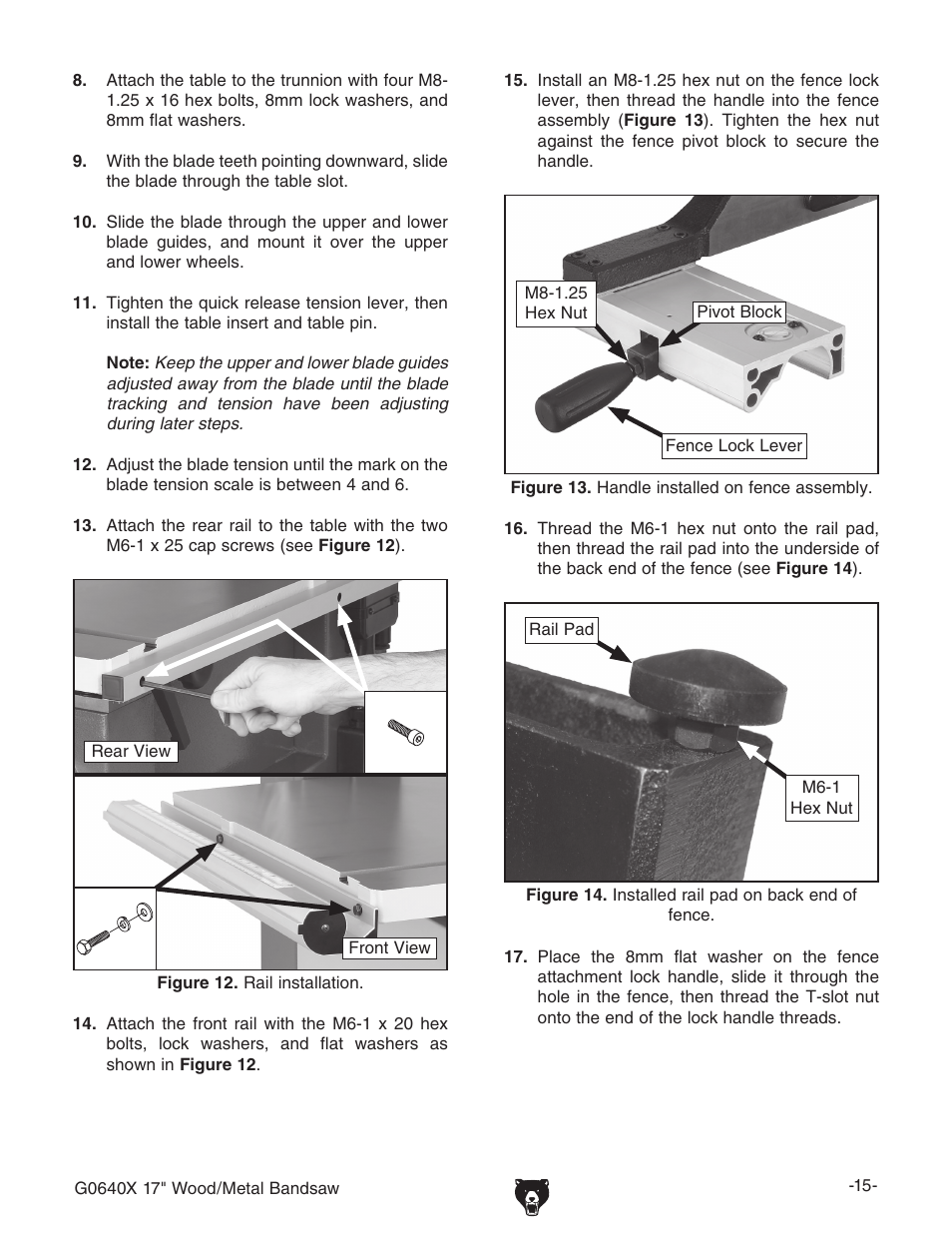 Grizzly G0640X User Manual | Page 17 / 64