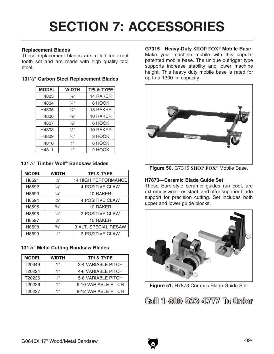 Grizzly G0640X User Manual | Page 41 / 64
