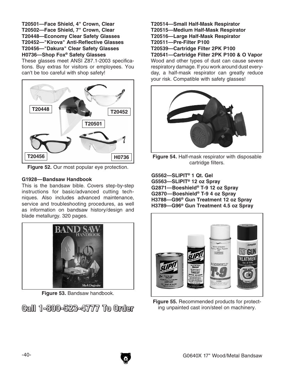 Grizzly G0640X User Manual | Page 42 / 64