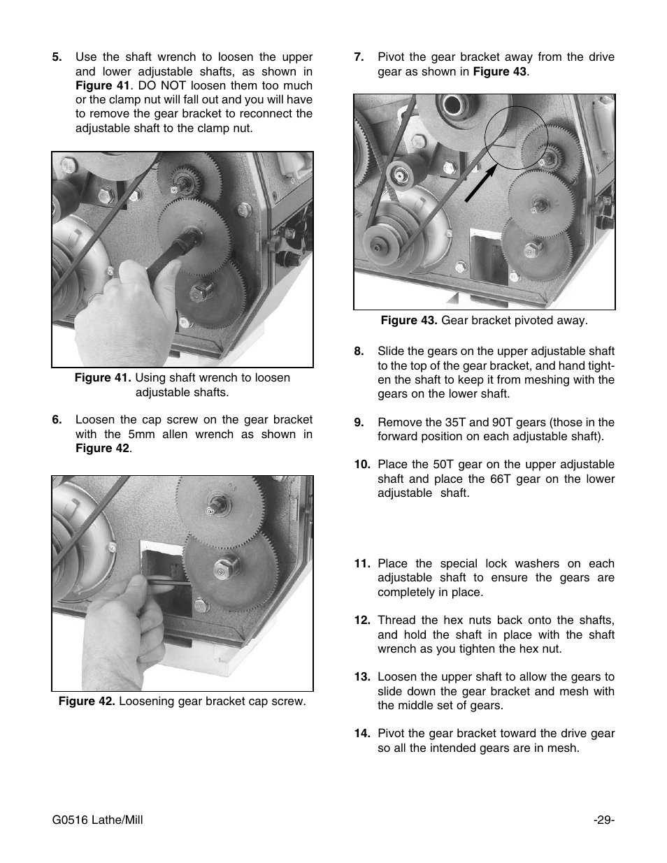 Grizzly G0516 User Manual | Page 31 / 72