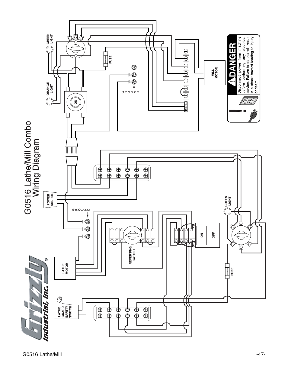 Grizzly G0516 User Manual | Page 49 / 72