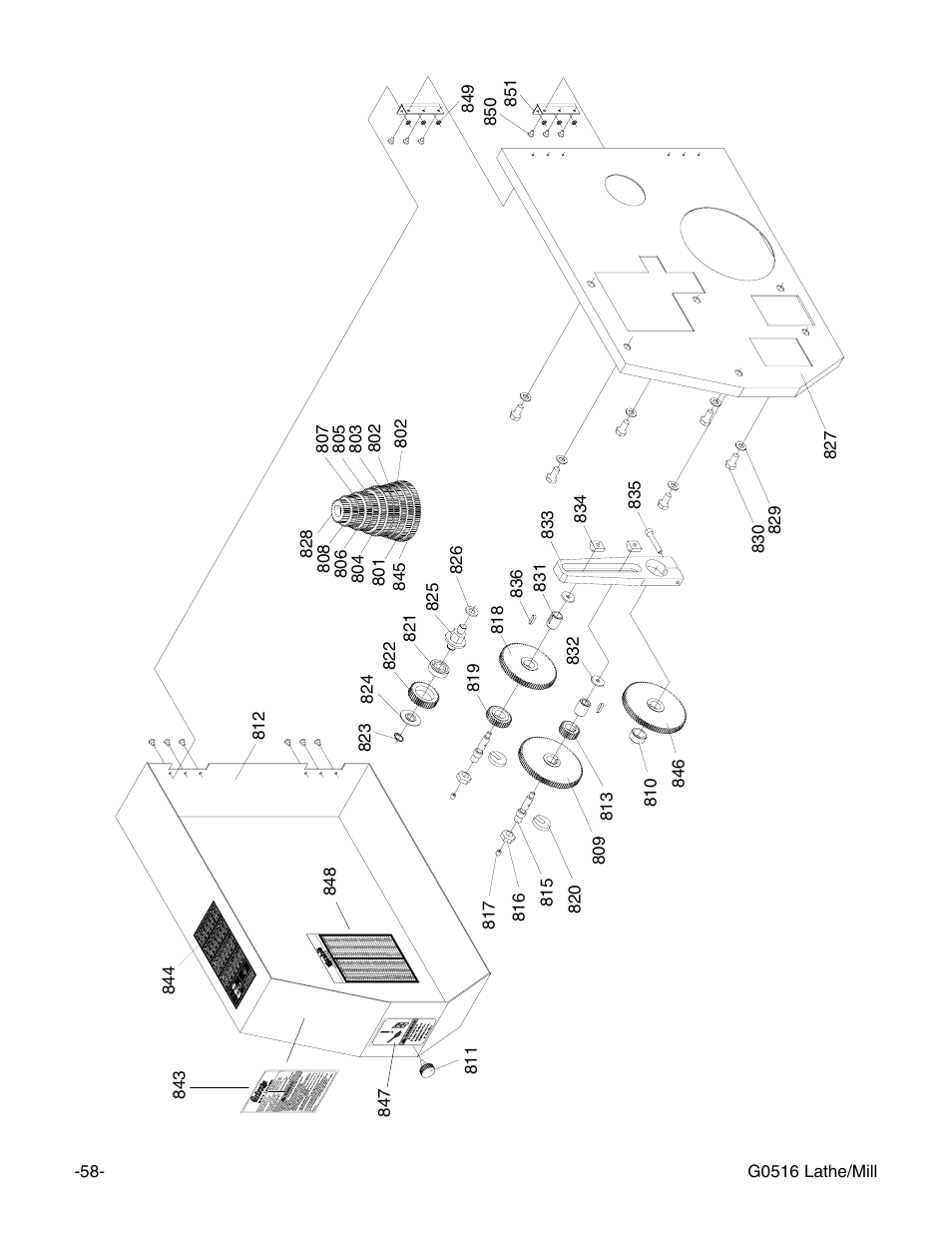 Grizzly G0516 User Manual | Page 60 / 72