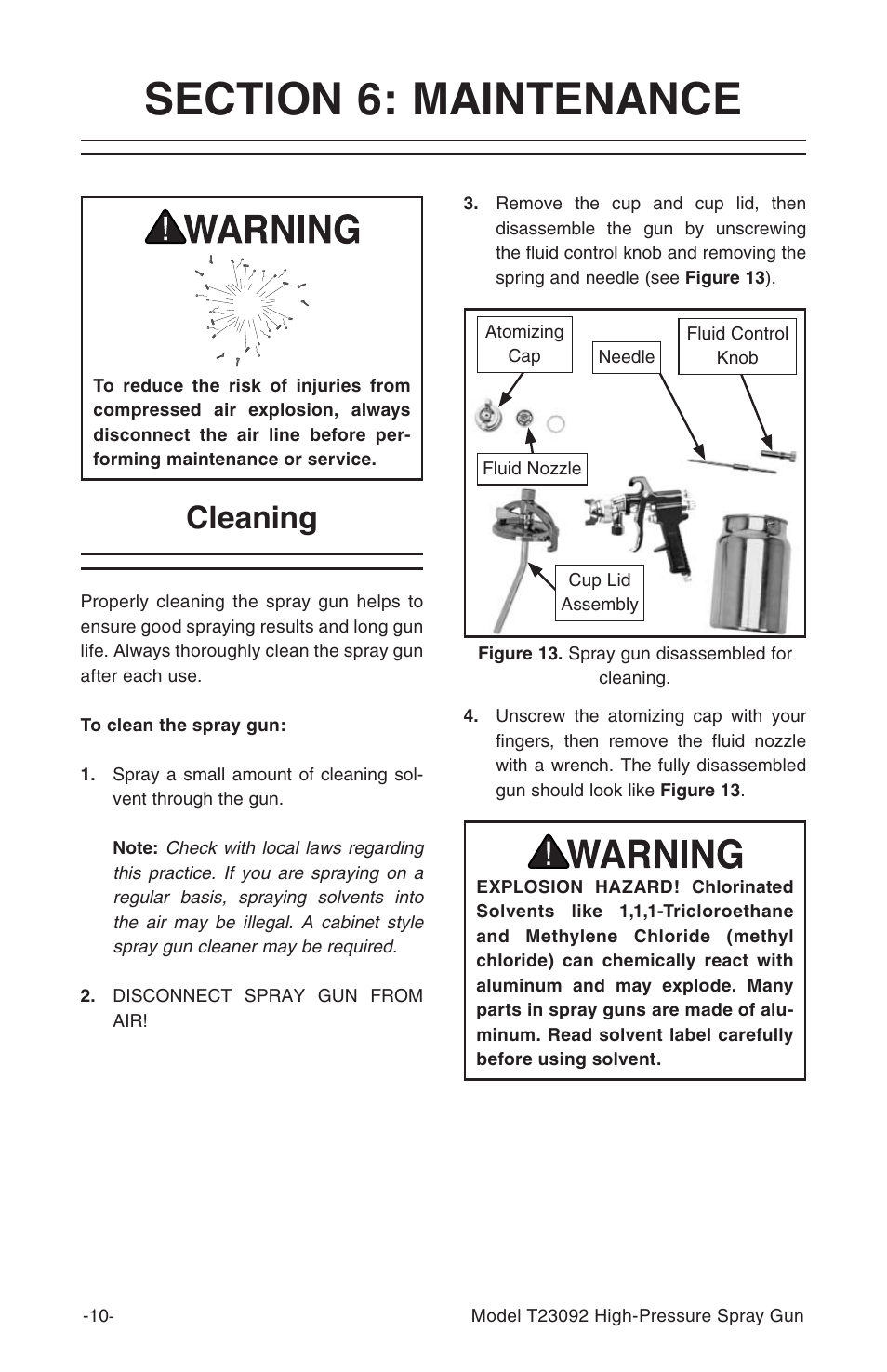 Cleaning | Grizzly T23092 User Manual | Page 11 / 16