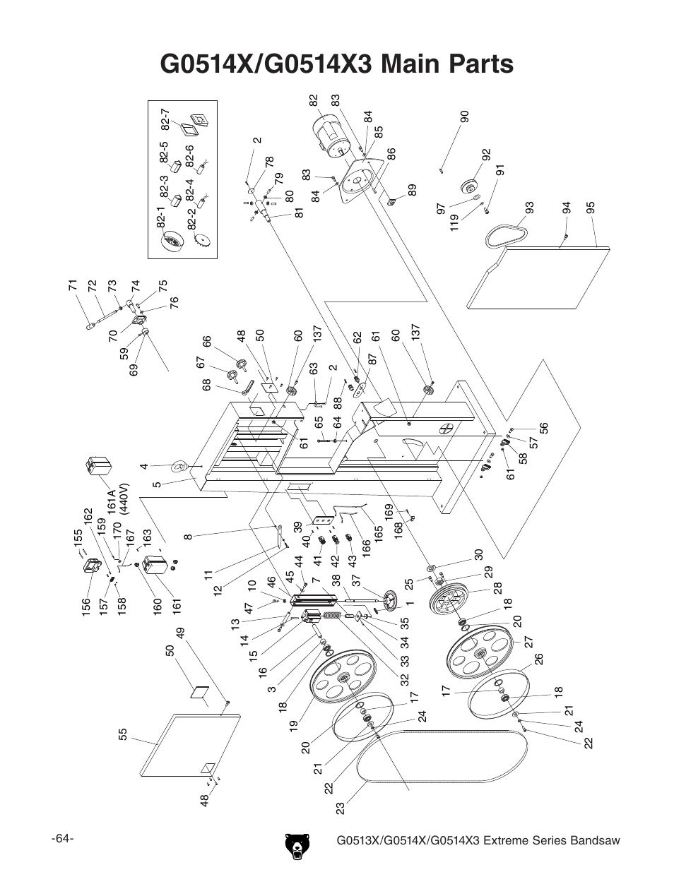 Grizzly G0513X User Manual | Page 66 / 76