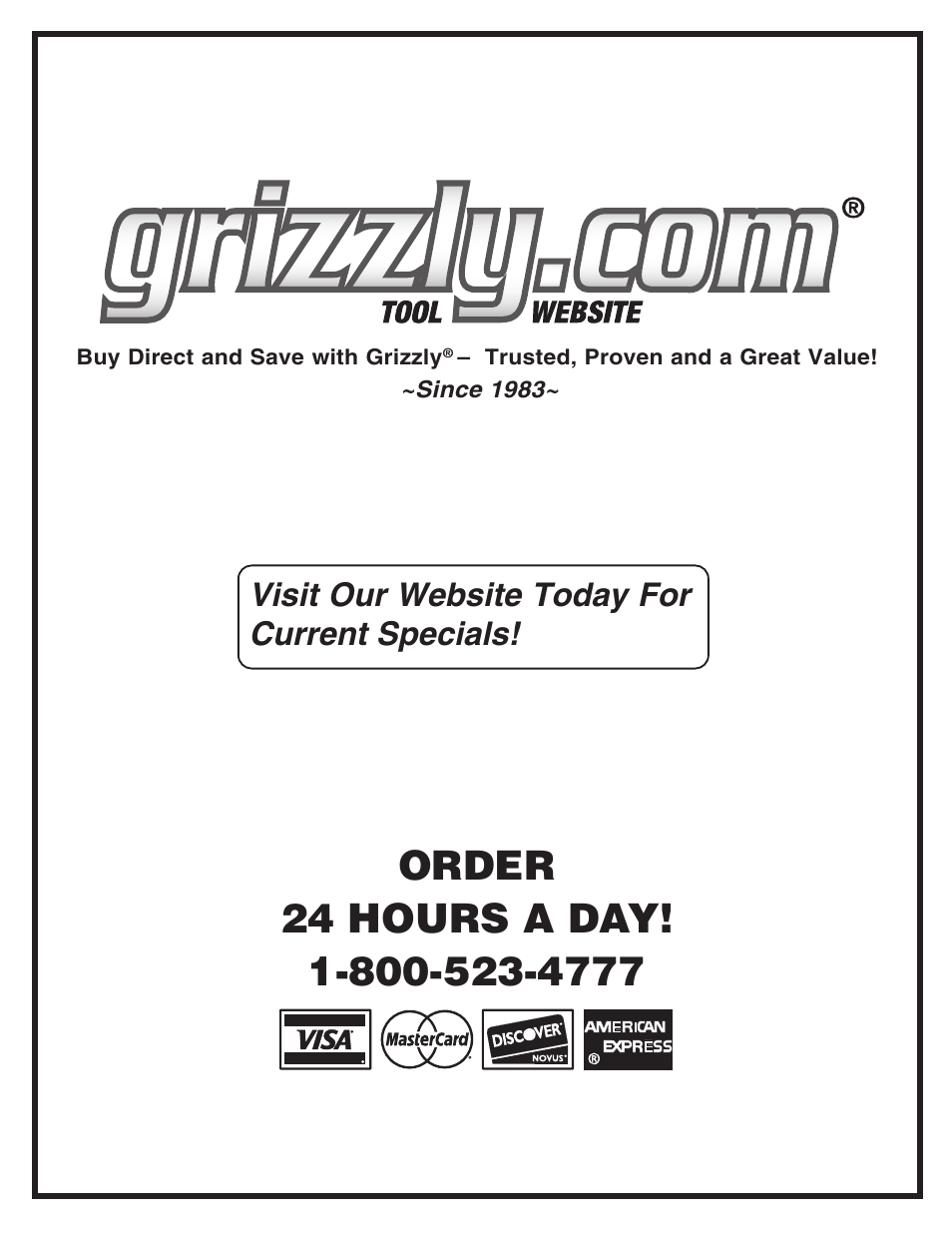 Grizzly G0513X User Manual | Page 76 / 76