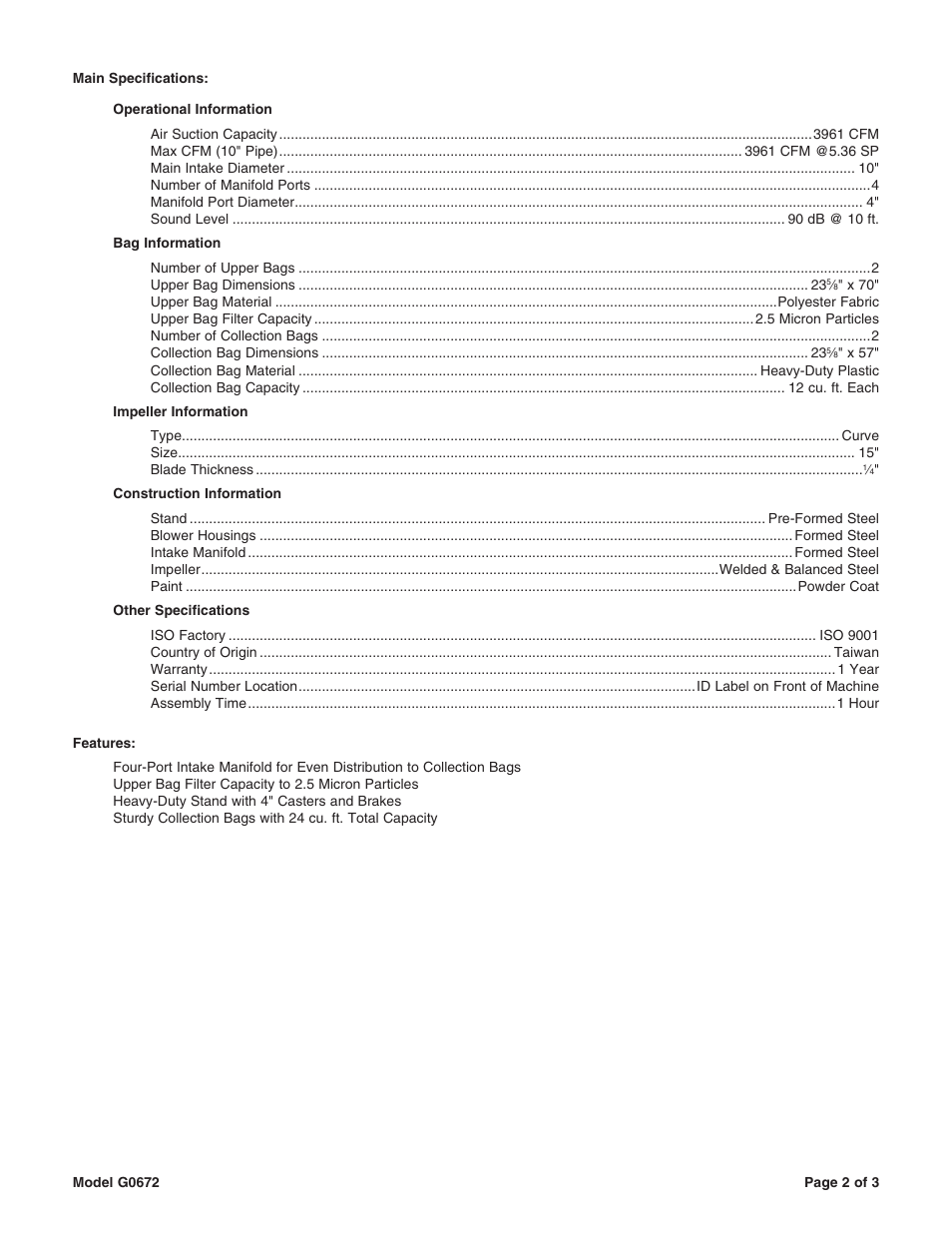 Grizzly G0672 User Manual | Page 2 / 3