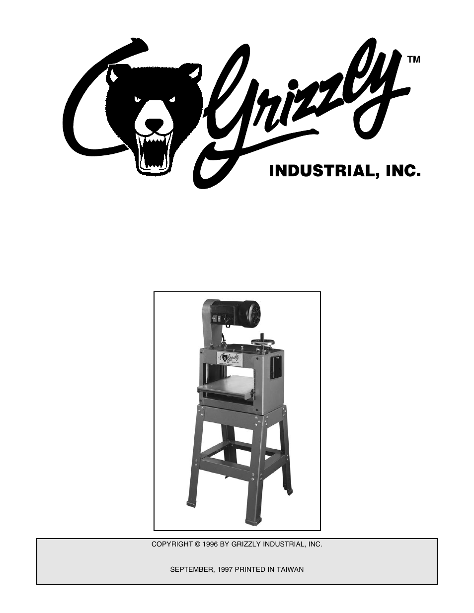 Grizzly G1037 User Manual | 36 pages