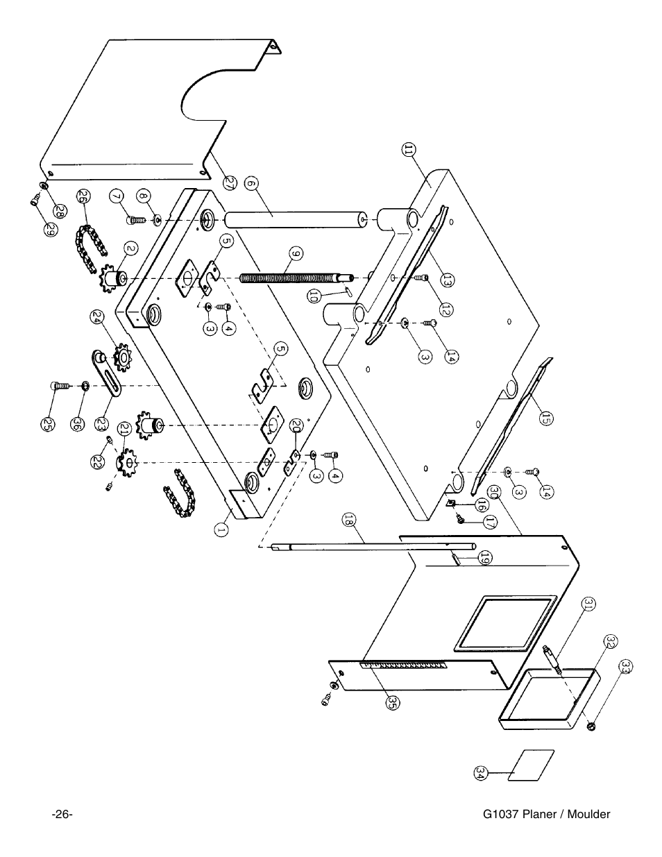 Grizzly G1037 User Manual | Page 28 / 36