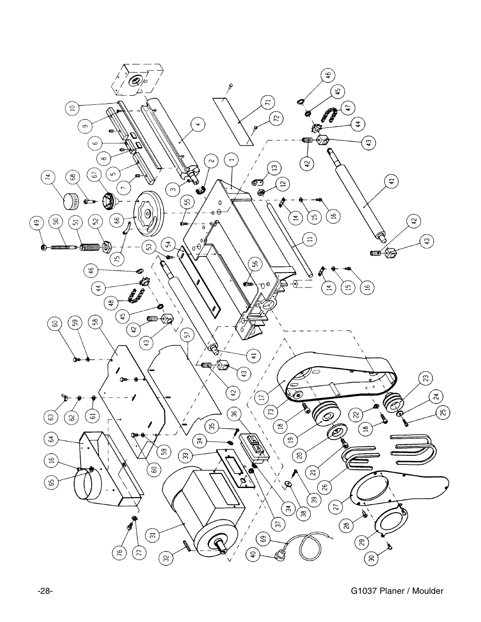 Grizzly G1037 User Manual | Page 30 / 36