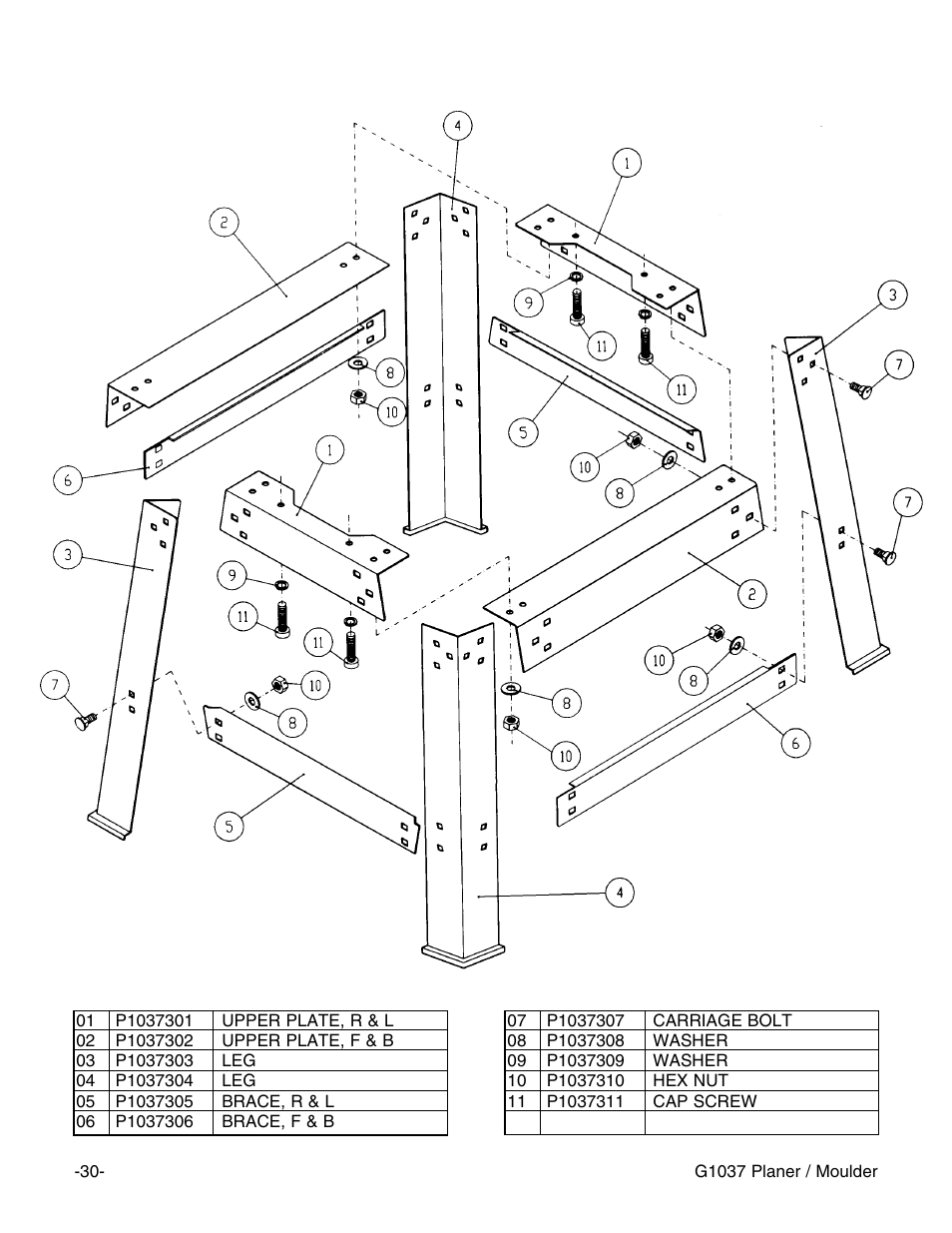Grizzly G1037 User Manual | Page 32 / 36