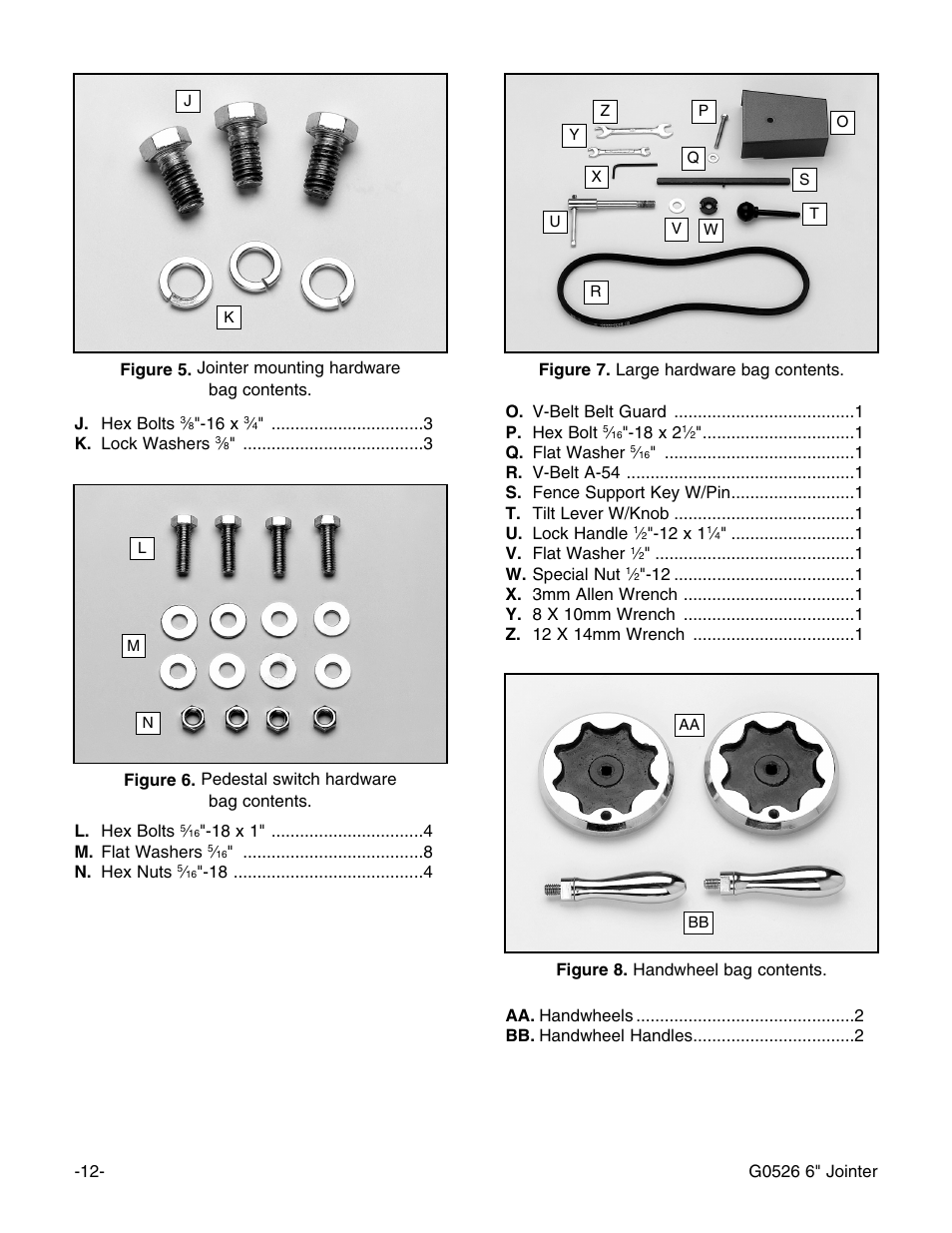 Grizzly G0526 User Manual | Page 14 / 52