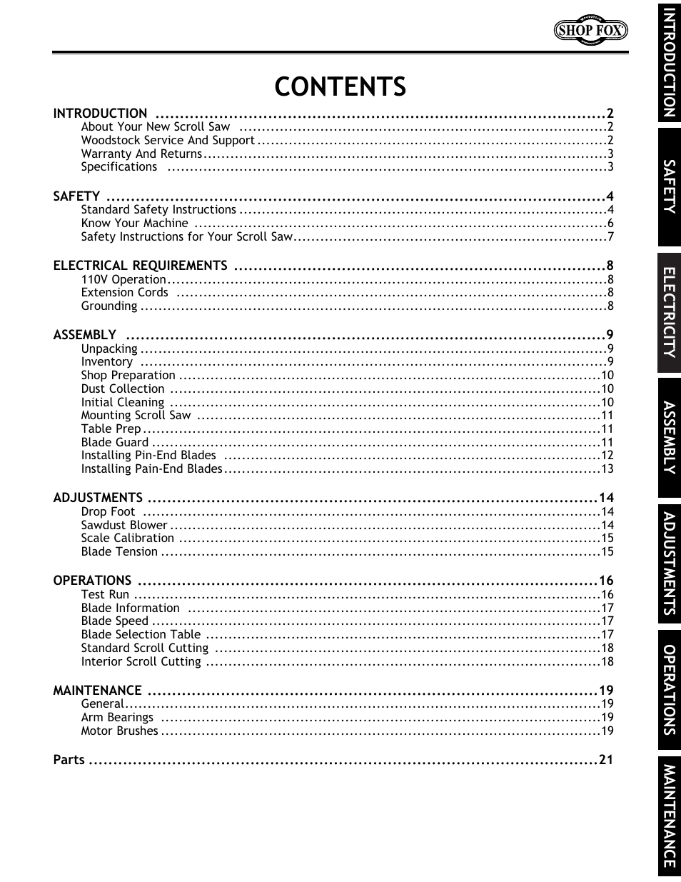 Grizzly Model H5698 User Manual | Page 3 / 28