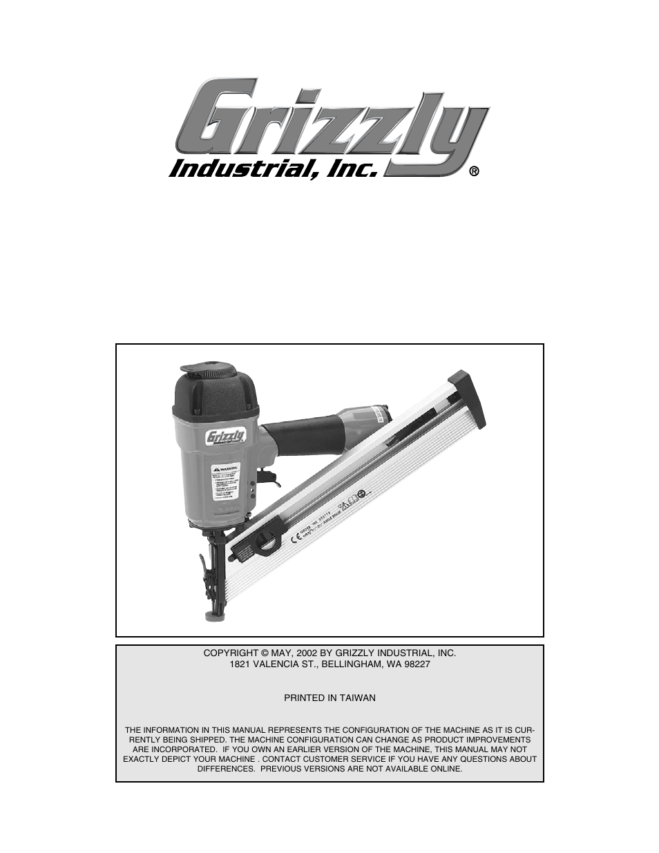 Grizzly G6049 User Manual | 17 pages