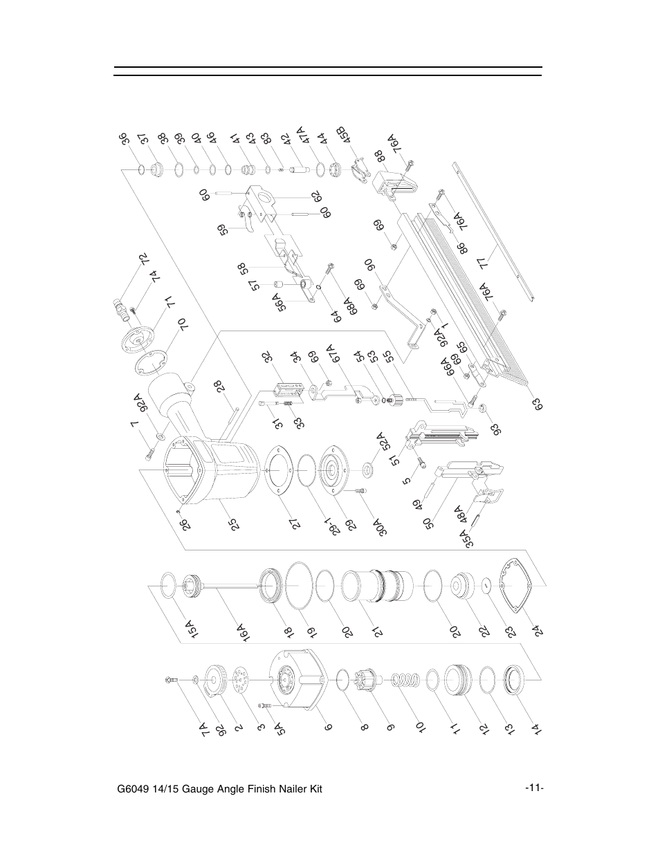 G6049 part breakdown | Grizzly G6049 User Manual | Page 12 / 17