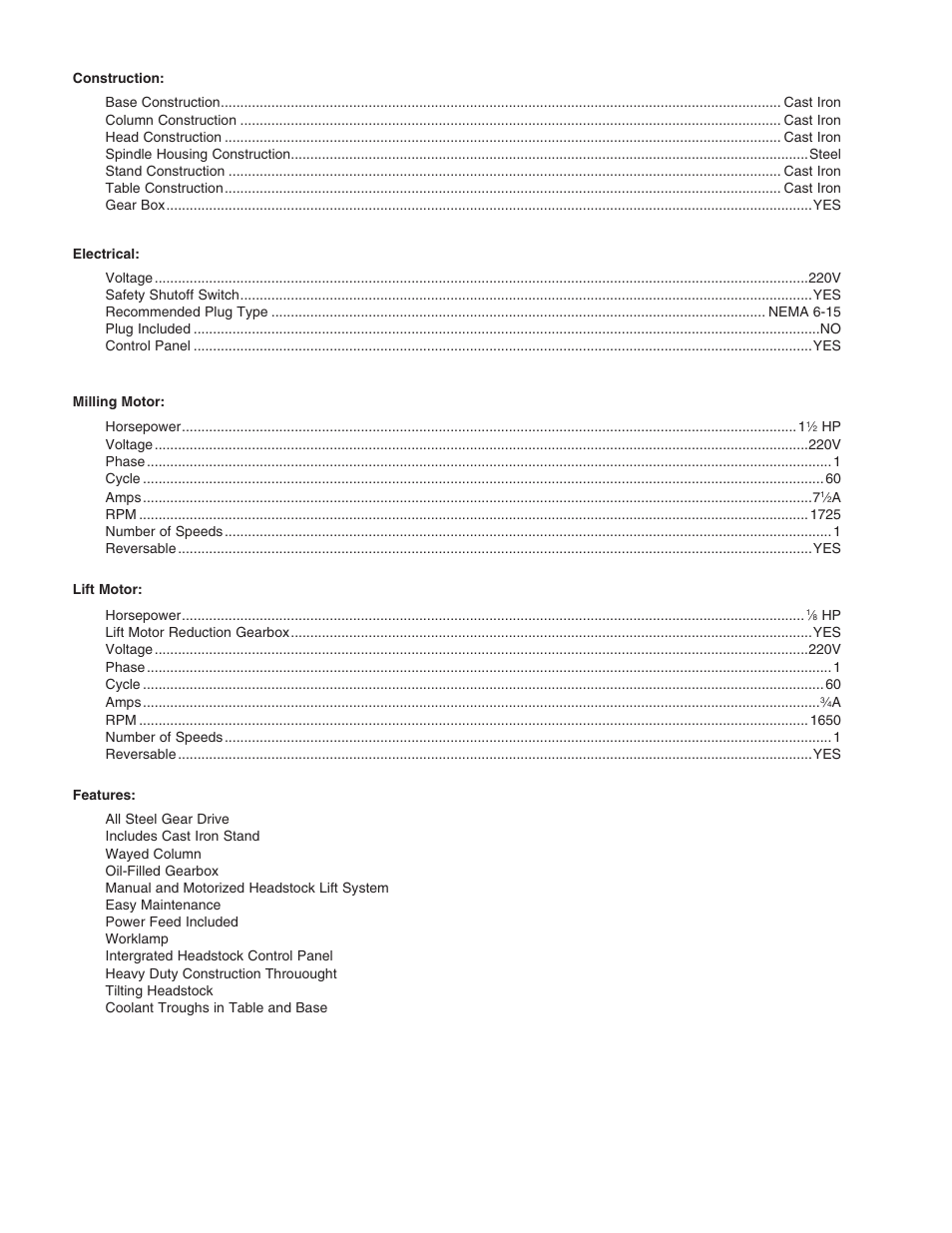 Grizzly G0484 User Manual | Page 2 / 2