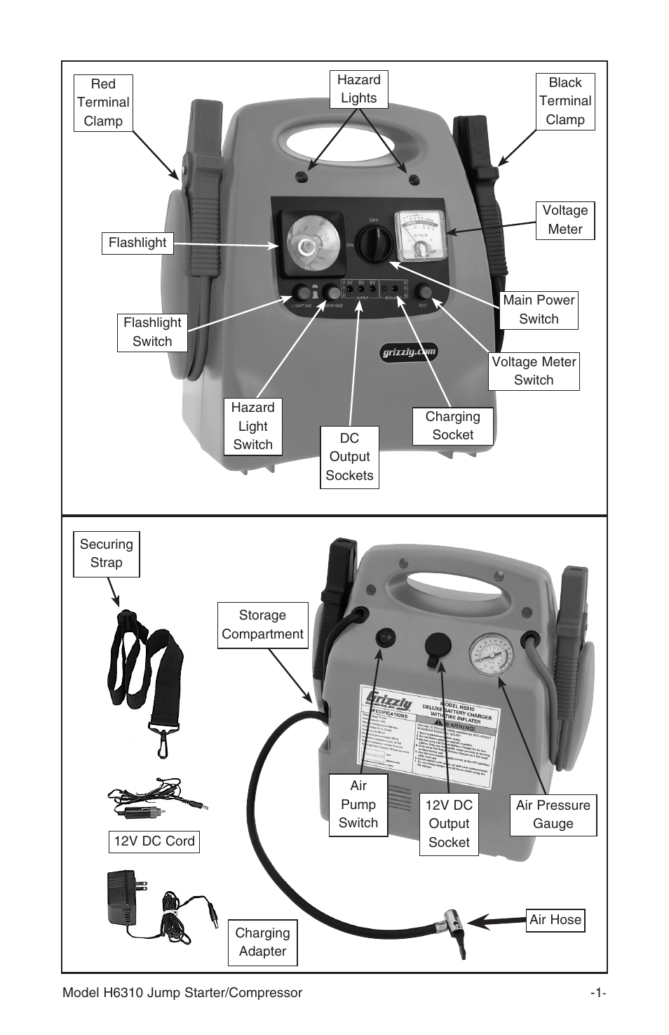 Grizzly H6310 User Manual | Page 3 / 16
