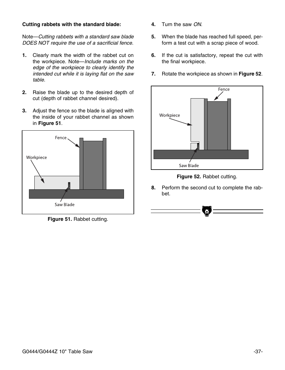 Grizzly G0444 User Manual | Page 39 / 64