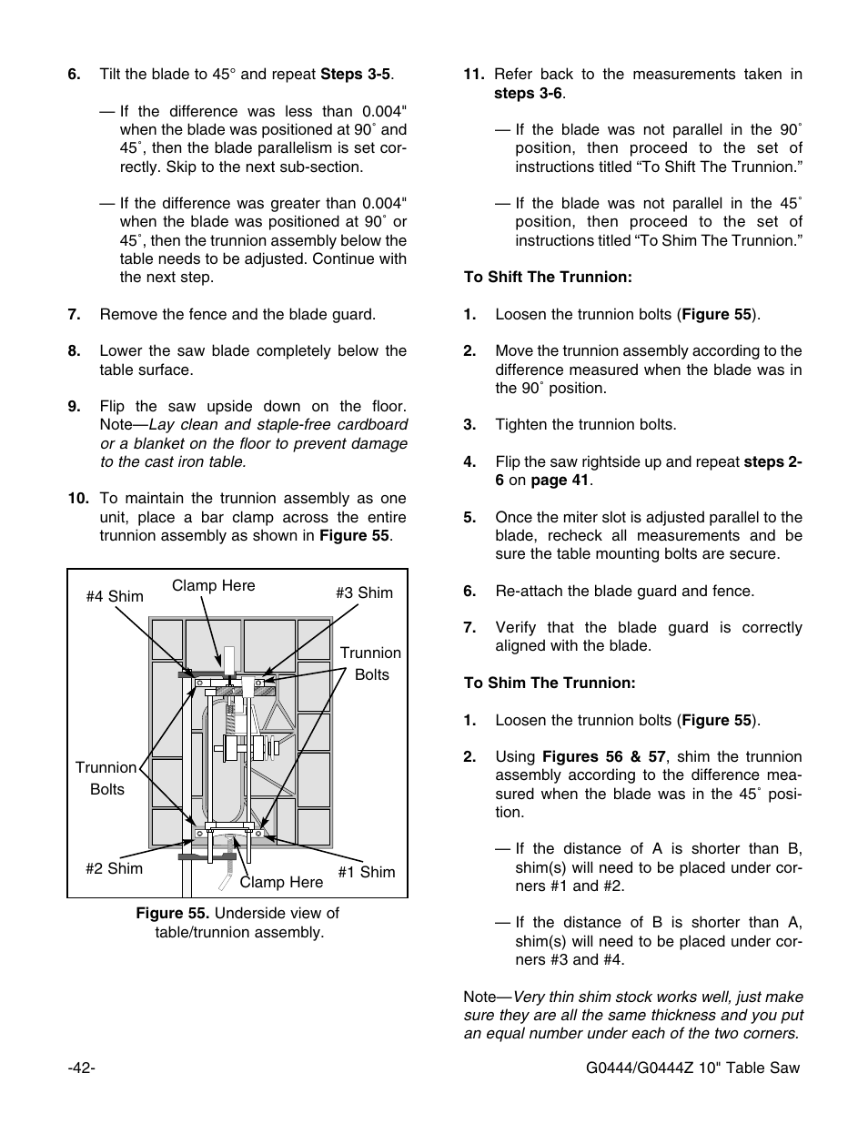Grizzly G0444 User Manual | Page 44 / 64