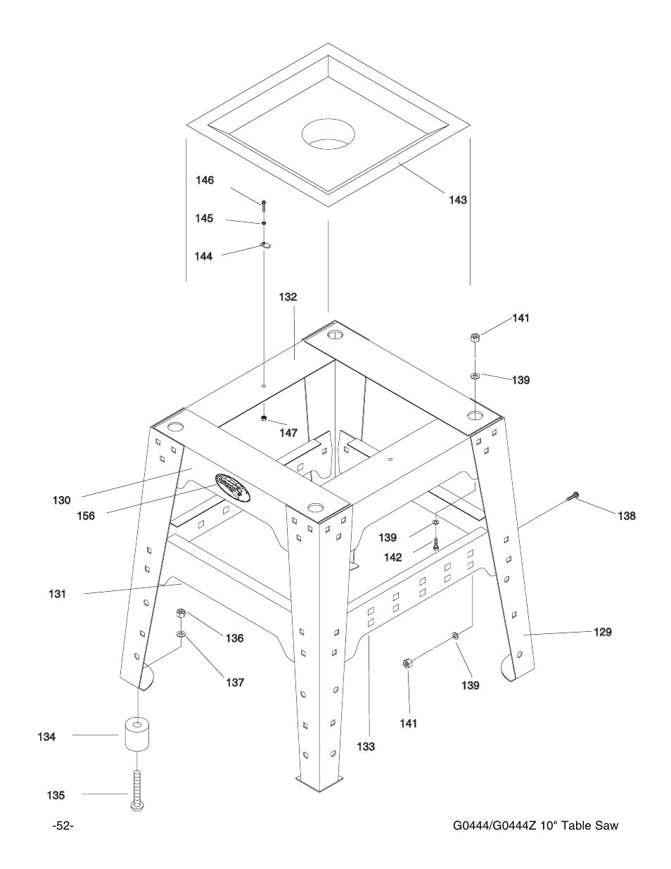 Grizzly G0444 User Manual | Page 54 / 64