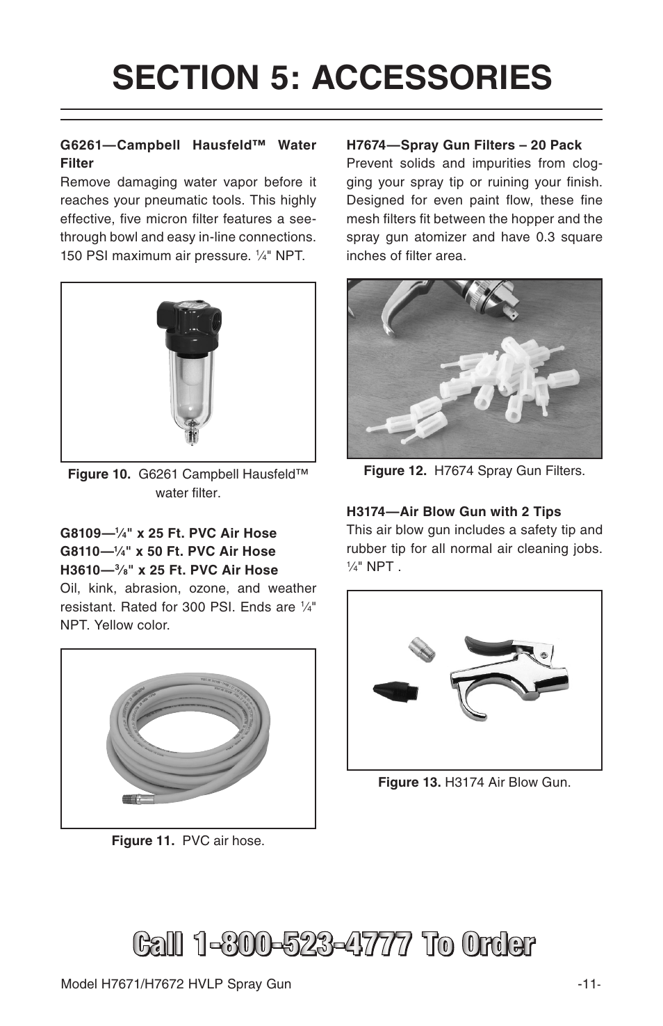 Grizzly HVLP Spray Gun Set H7671 User Manual | Page 13 / 20