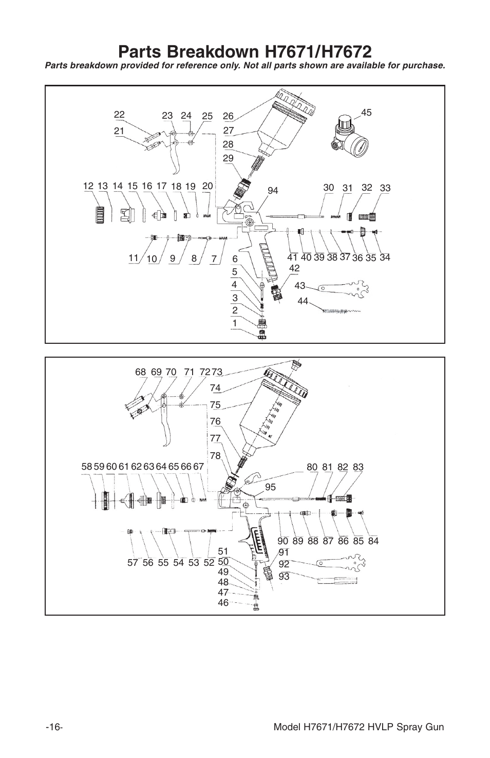 Grizzly HVLP Spray Gun Set H7671 User Manual | Page 18 / 20