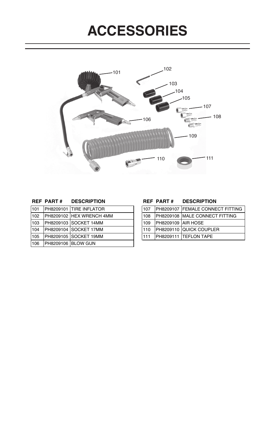 Accessories | Grizzly H8209 User Manual | Page 8 / 8