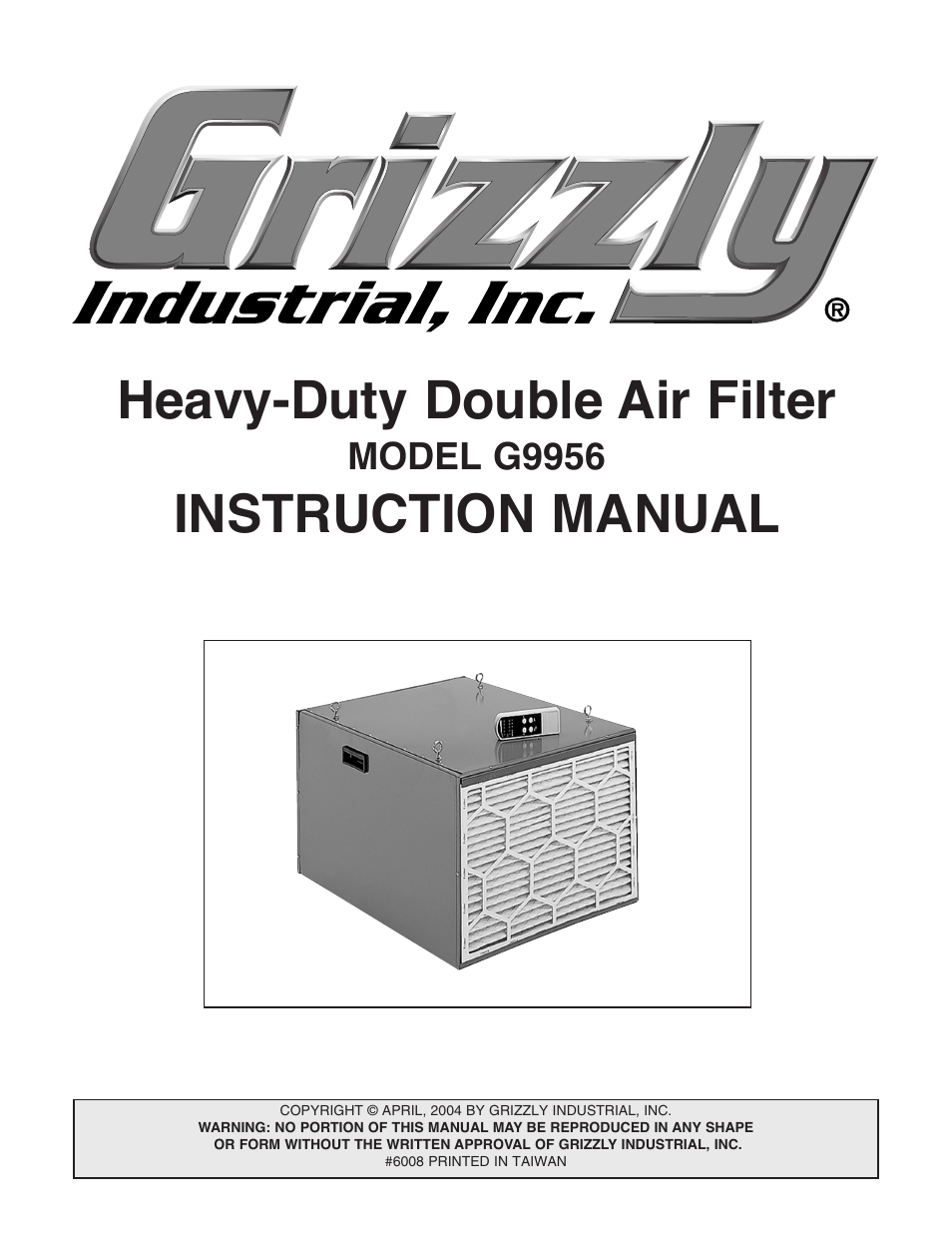 Grizzly G9956 User Manual | 24 pages