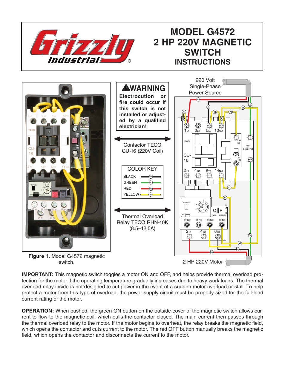 Grizzly G4572 User Manual | 2 pages