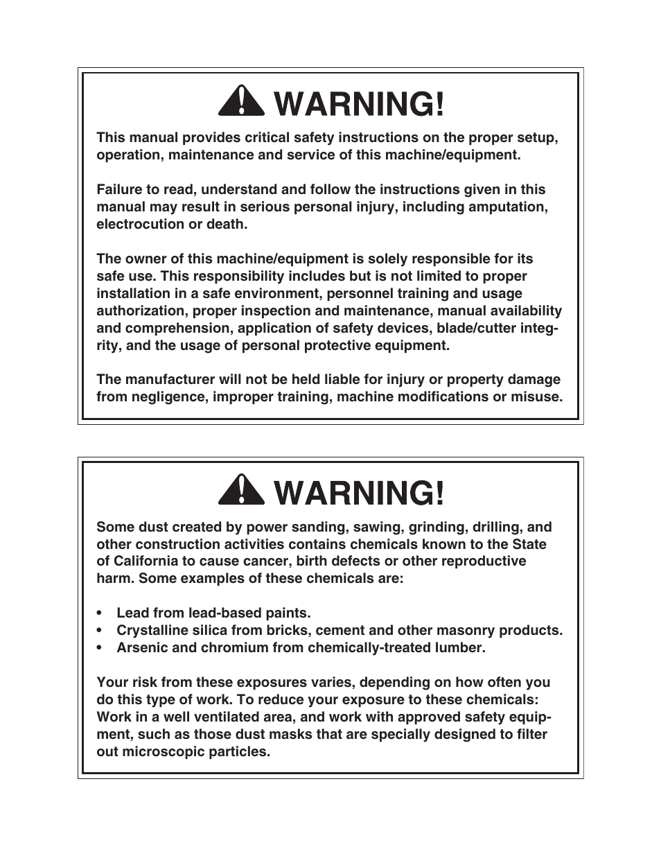 Grizzly G1010 User Manual | Page 2 / 48