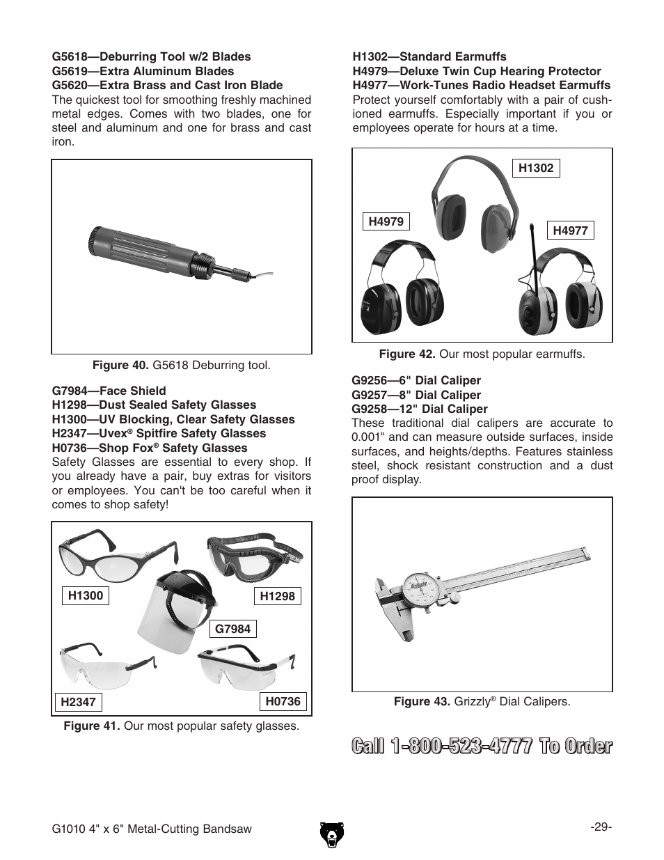 Grizzly G1010 User Manual | Page 31 / 48