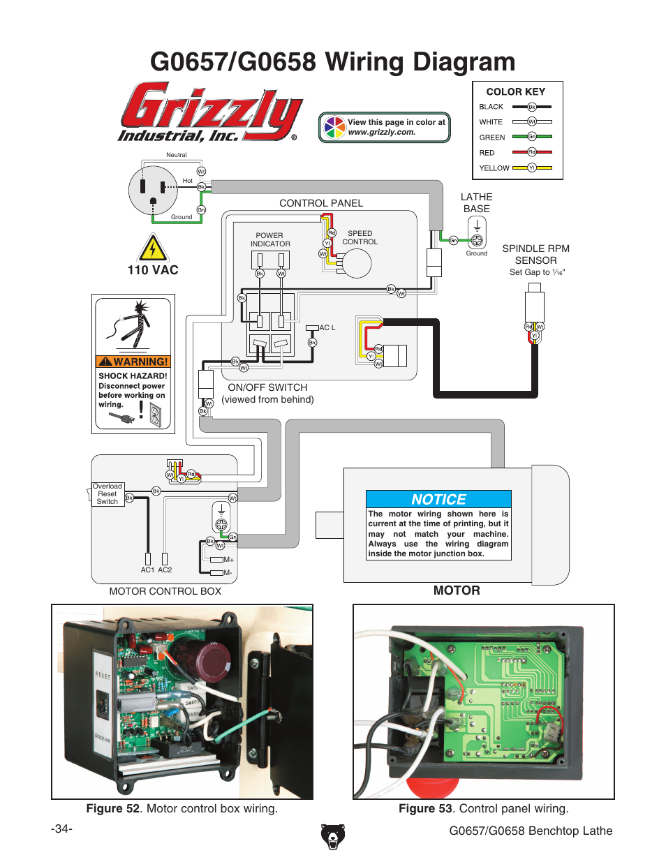 Grizzly G0657/G0658 User Manual | Page 36 / 48