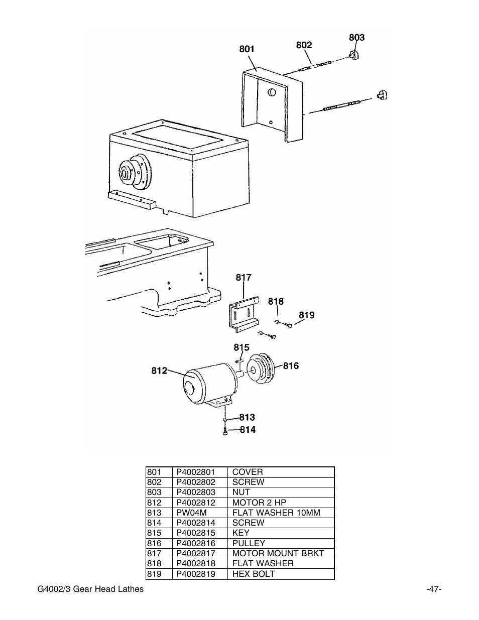 Grizzly G4002 User Manual | Page 49 / 54