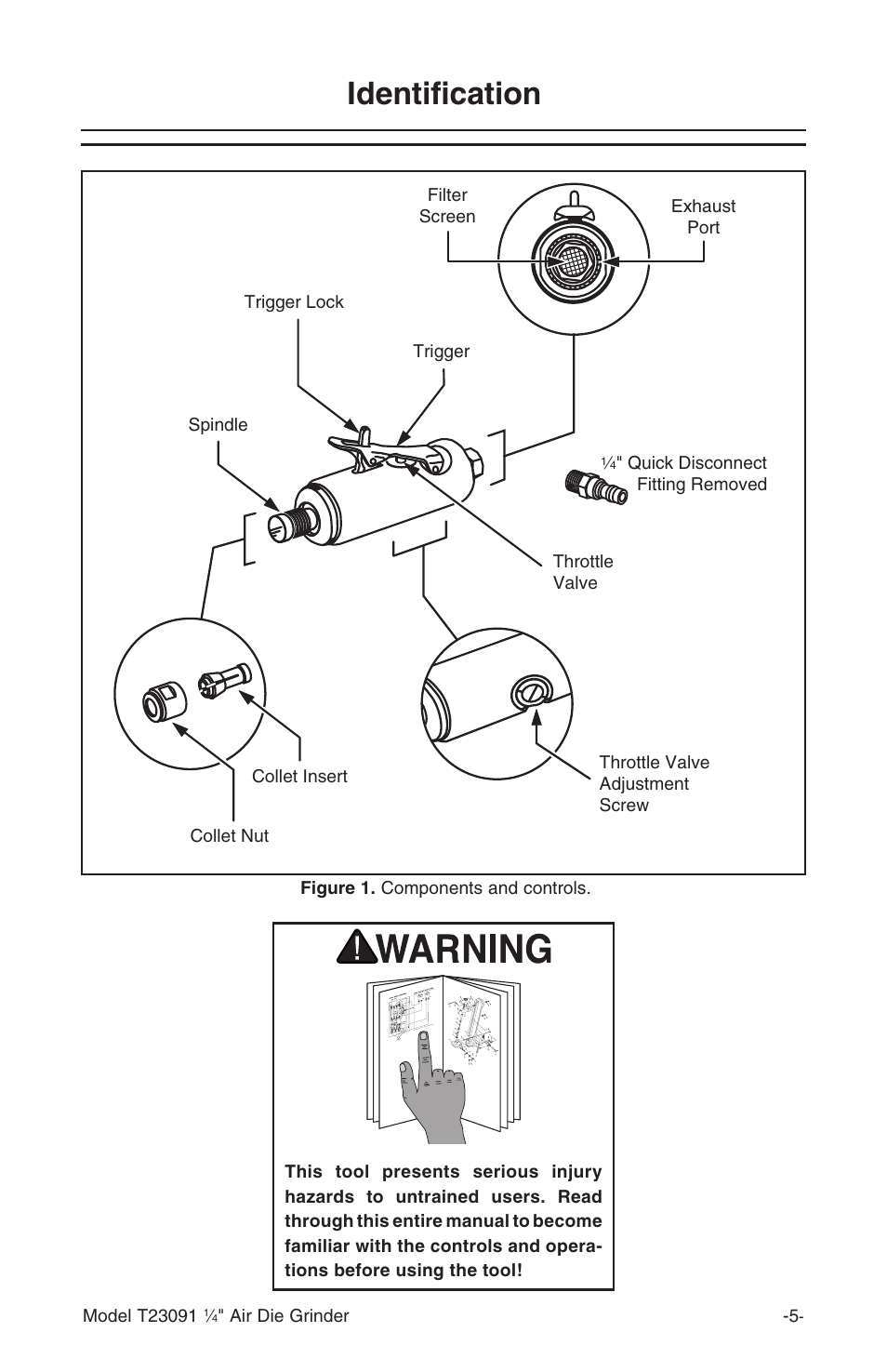 Identification | Grizzly T23091 User Manual | Page 7 / 16