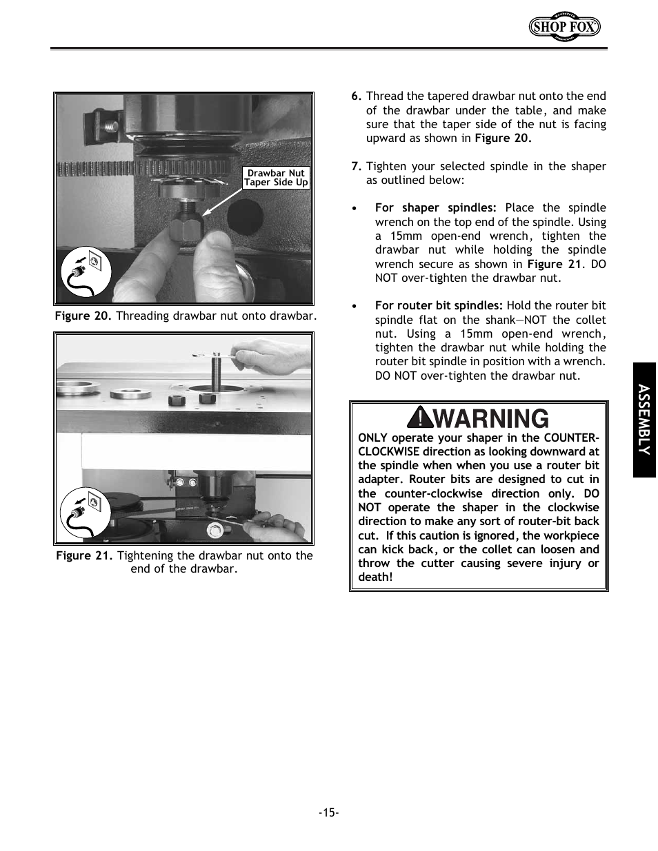 Assembly | Grizzly w1702 User Manual | Page 17 / 56