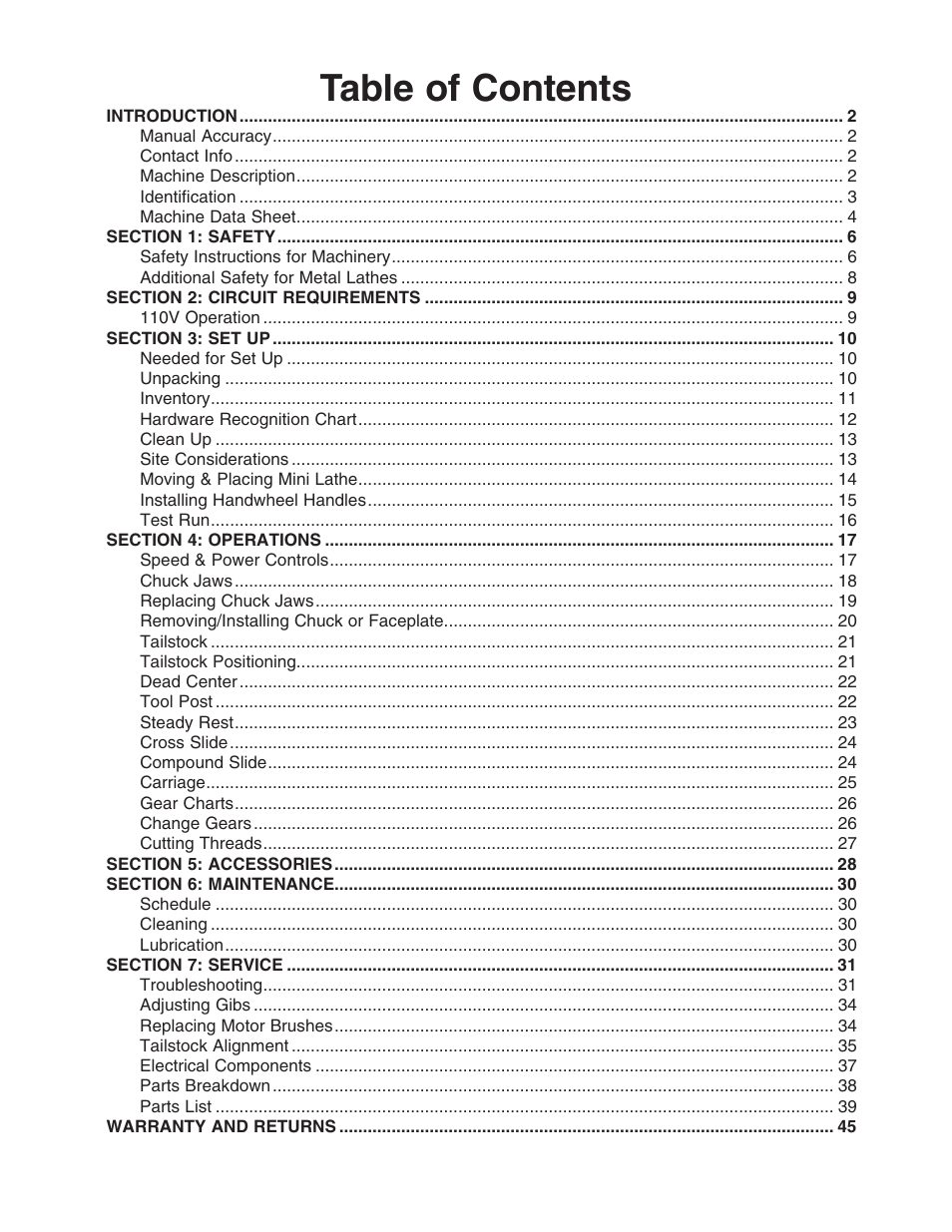 Grizzly G8688 User Manual | Page 3 / 48