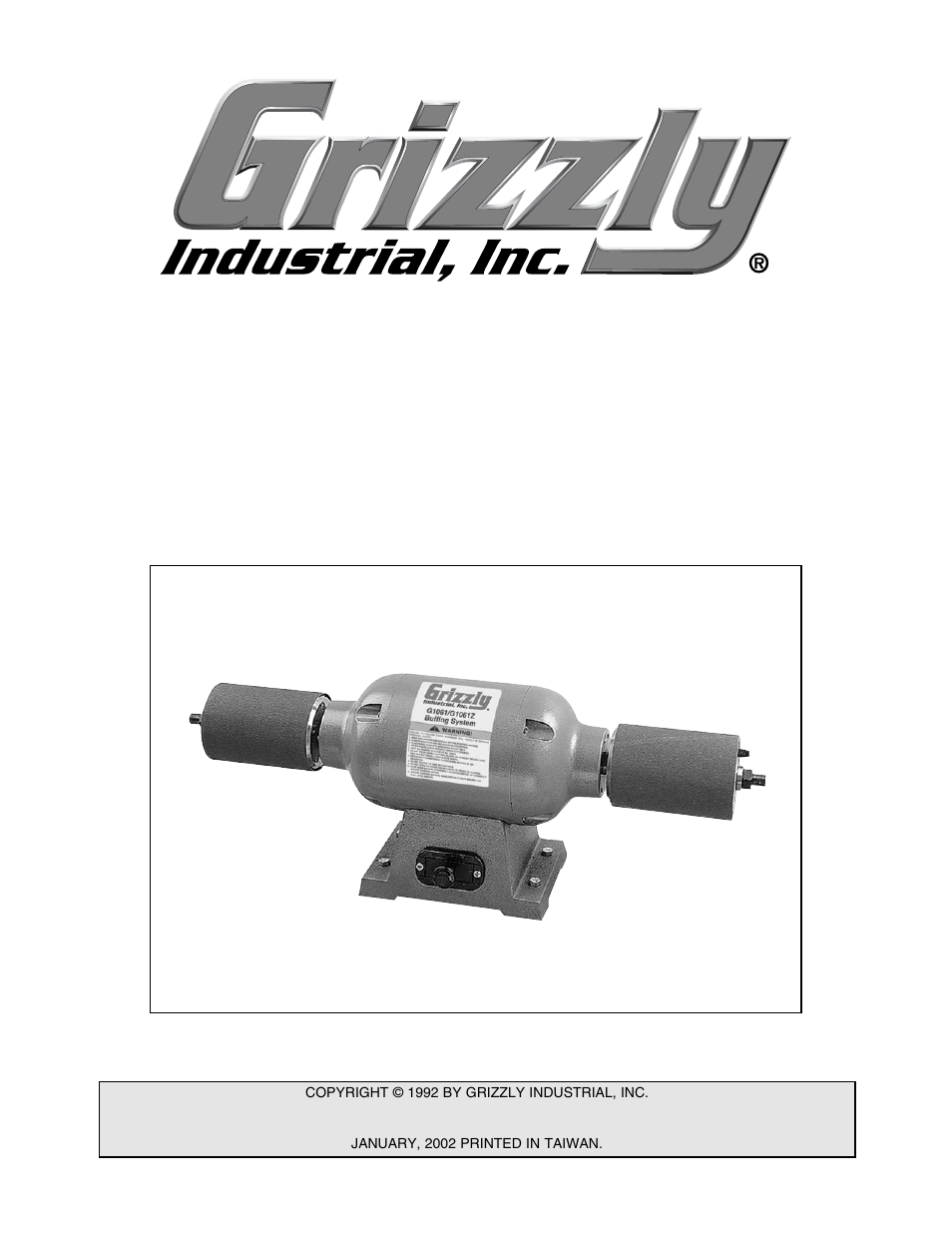 Grizzly Buffing System G1061 User Manual | 20 pages