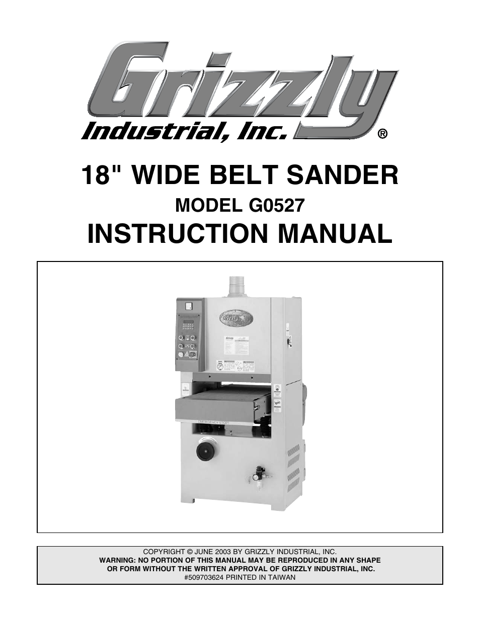 Grizzly G0527 User Manual | 64 pages