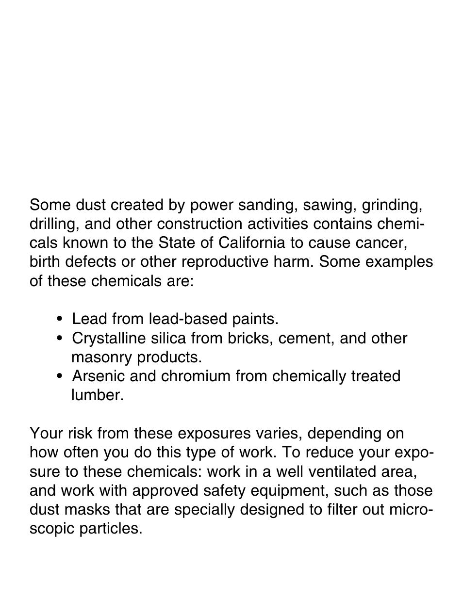 Warning | Grizzly G7946 User Manual | Page 2 / 28