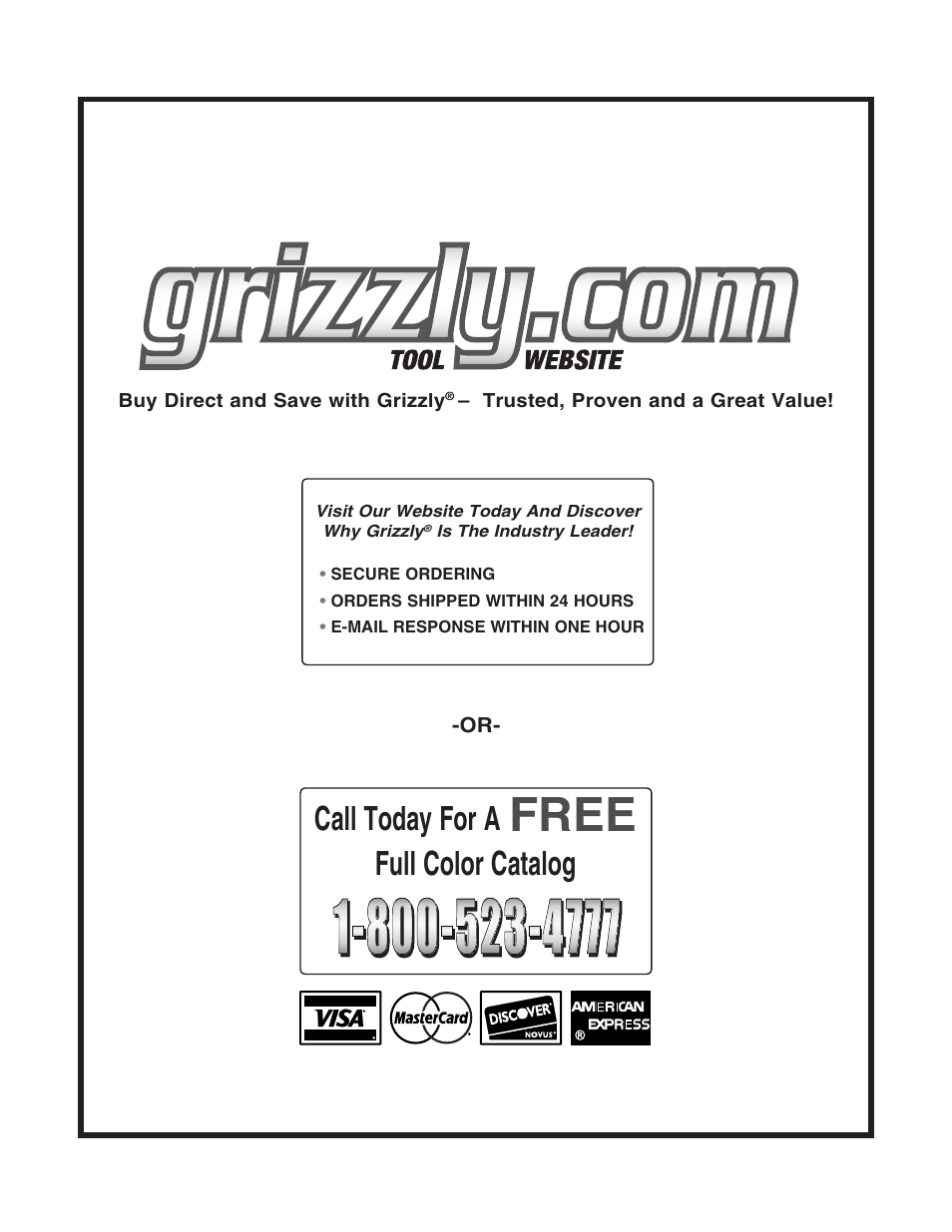 Grizzly Variable Speed Wood G8690 User Manual | Page 28 / 28