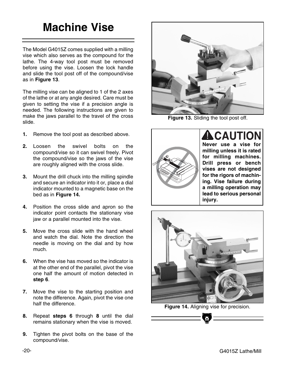 Machine vise | Grizzly G4015Z User Manual | Page 22 / 62