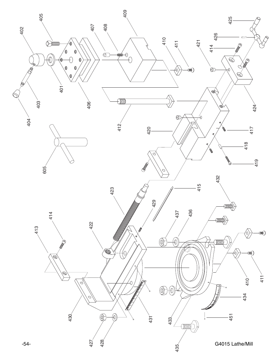G4015 lathe/mill | Grizzly G4015Z User Manual | Page 56 / 62