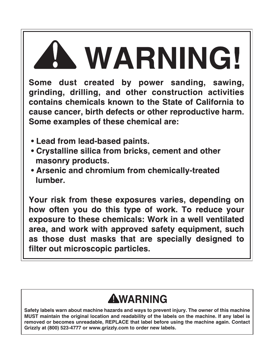 Grizzly H7762 User Manual | Page 2 / 32