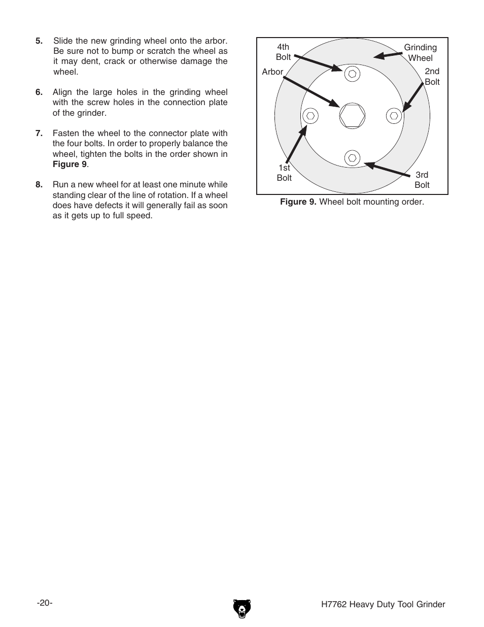 Grizzly H7762 User Manual | Page 22 / 32