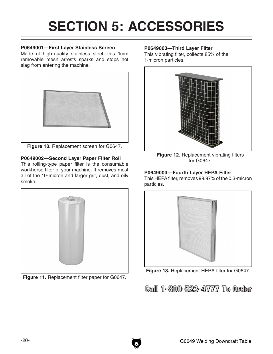 Grizzly G0649 User Manual | Page 22 / 36