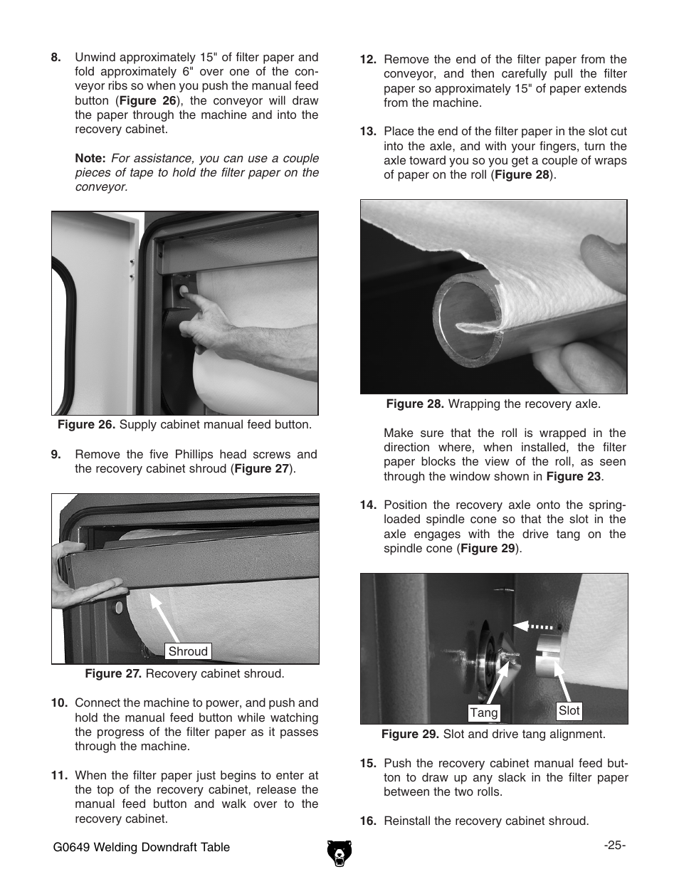 Grizzly G0649 User Manual | Page 27 / 36