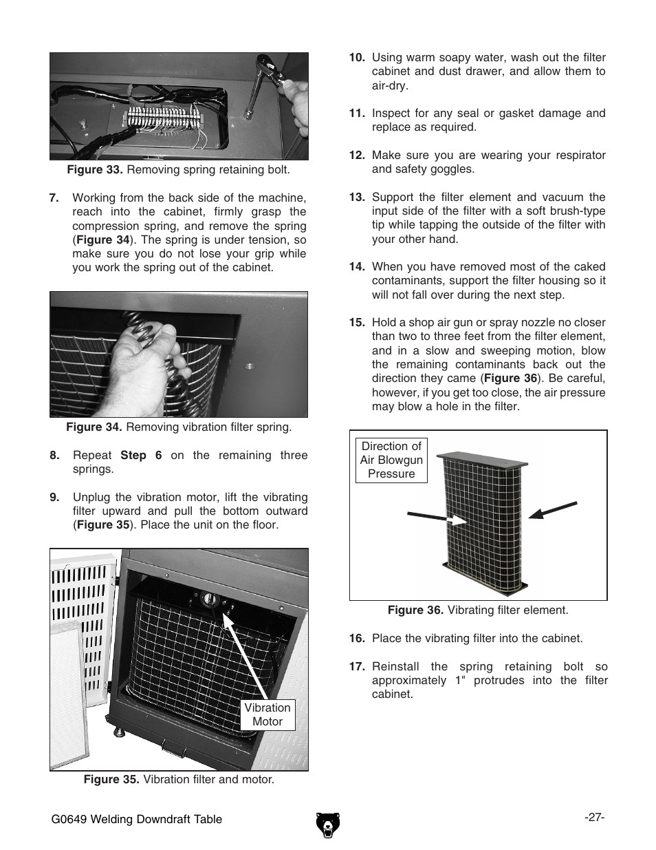 Grizzly G0649 User Manual | Page 29 / 36