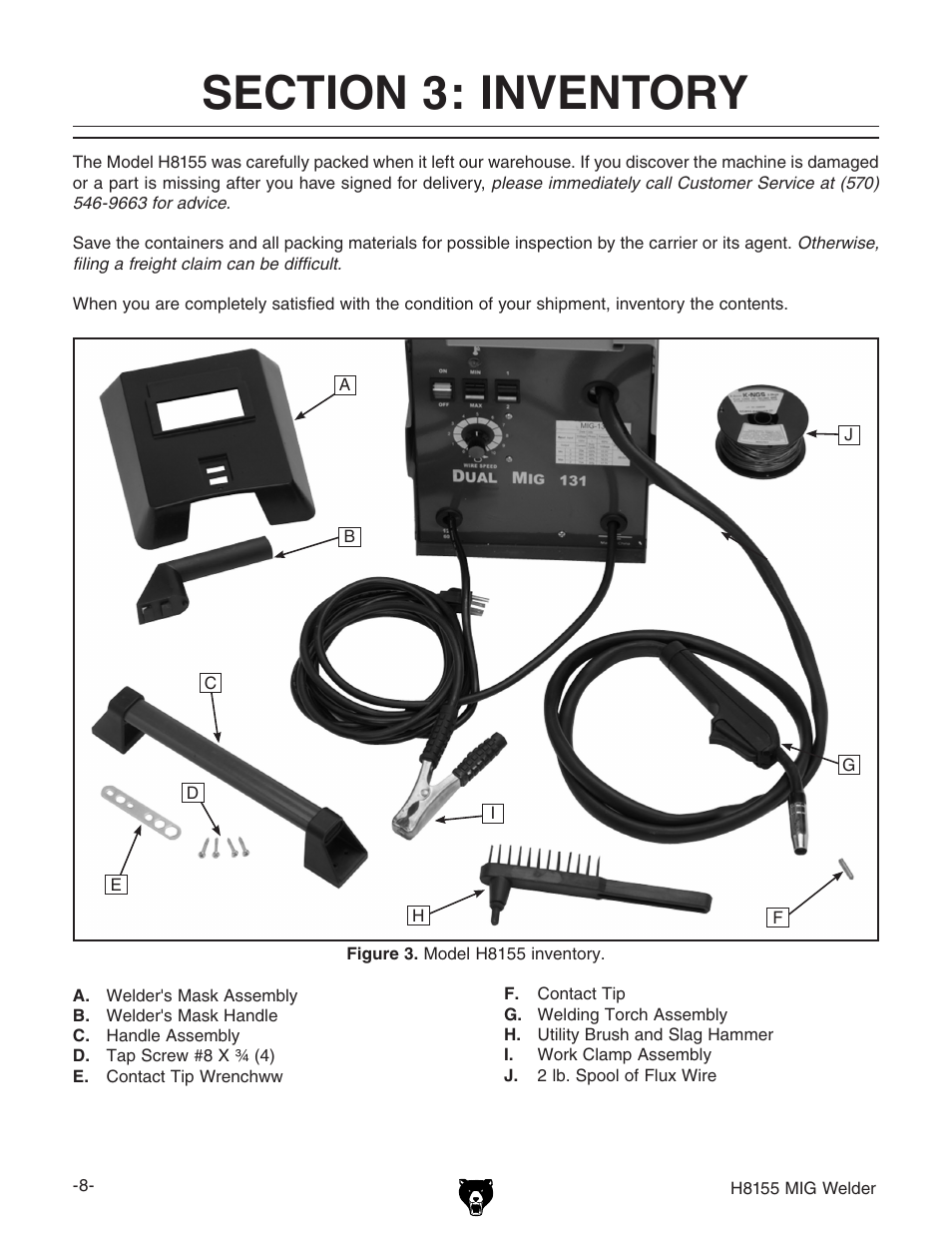 Grizzly H8155 User Manual | Page 10 / 24