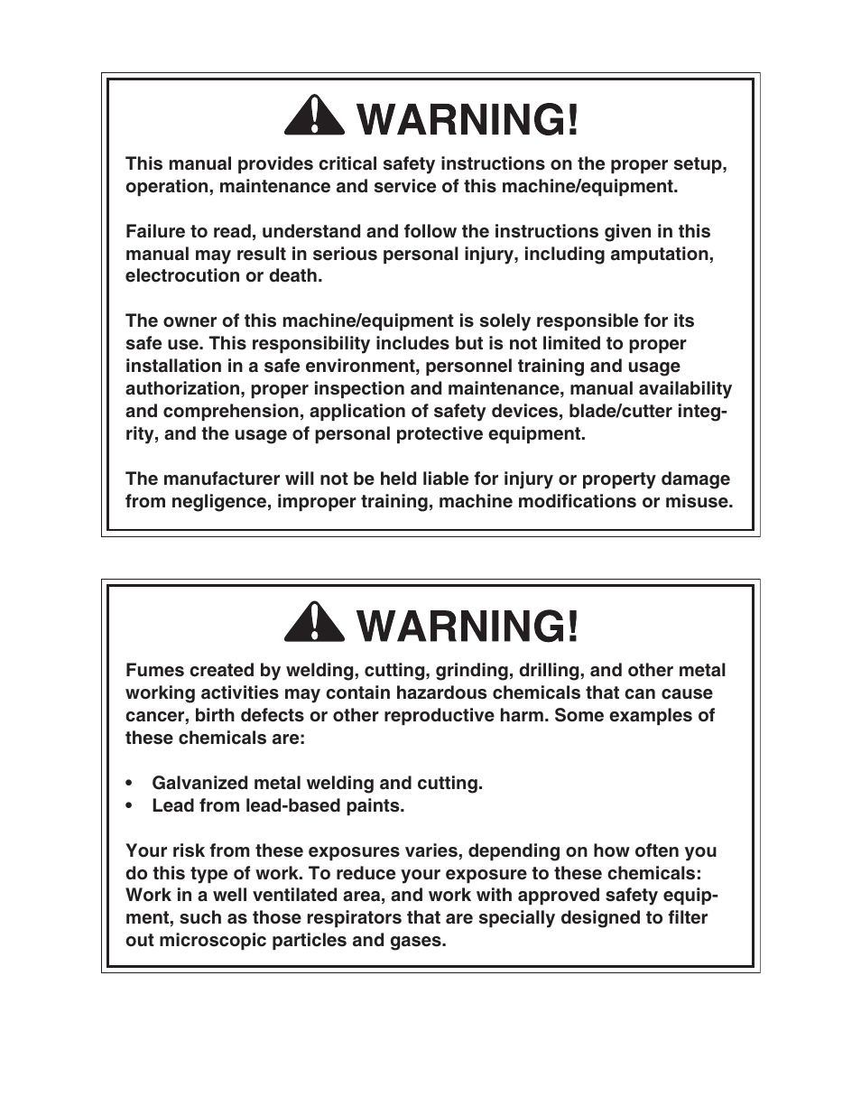 Grizzly H8155 User Manual | Page 2 / 24