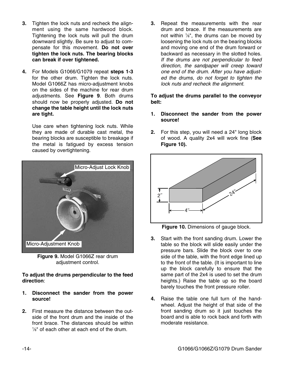 Grizzly G1066 User Manual | Page 16 / 54