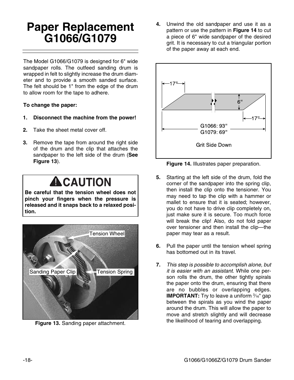 Grizzly G1066 User Manual | Page 20 / 54